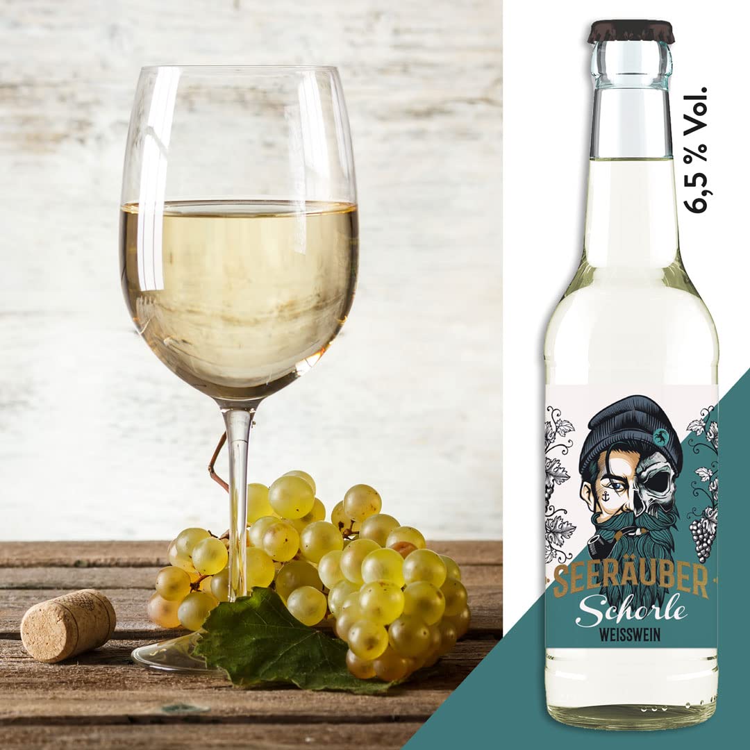 Weinschorle | Seeräuber Weißwein | 0,33l Flasche (24)