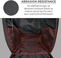 Vista 4 de ViaTerra Bolsa para botas de viaje para botas de motocicleta Disponible en 2 tamaños Compatible con botas altas hasta la rodilla de motocross