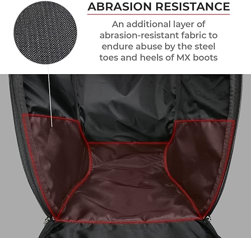 Miniatura 4 de ViaTerra Bolsa para botas de viaje para botas de motocicleta  Disponible en 2 tamaños  Compatible con botas altas hasta la rodilla de motocross