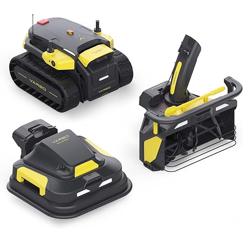 YARBO Robot Lawn Mower and Snow Blower with Modular Design, Auto-Recharging, AI Multi-Zone Mapping & RTK GPS for Navigation