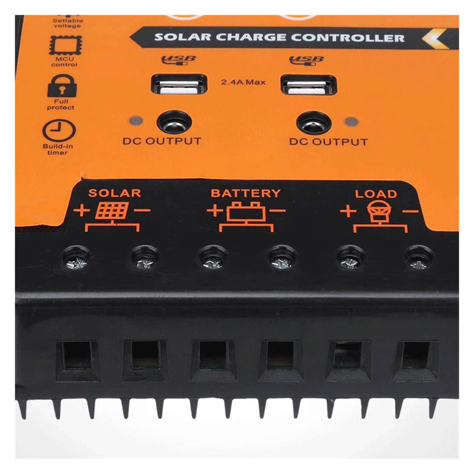 PWM MPPT Adaptacyjny Regulator Ładowania Słonecznego 12V 24V 30A 50A 70A Panel Słoneczny Kontroler Ogniw Fotowoltaicznych Baterii USB Port DC LCD(PWM Controller 30A)