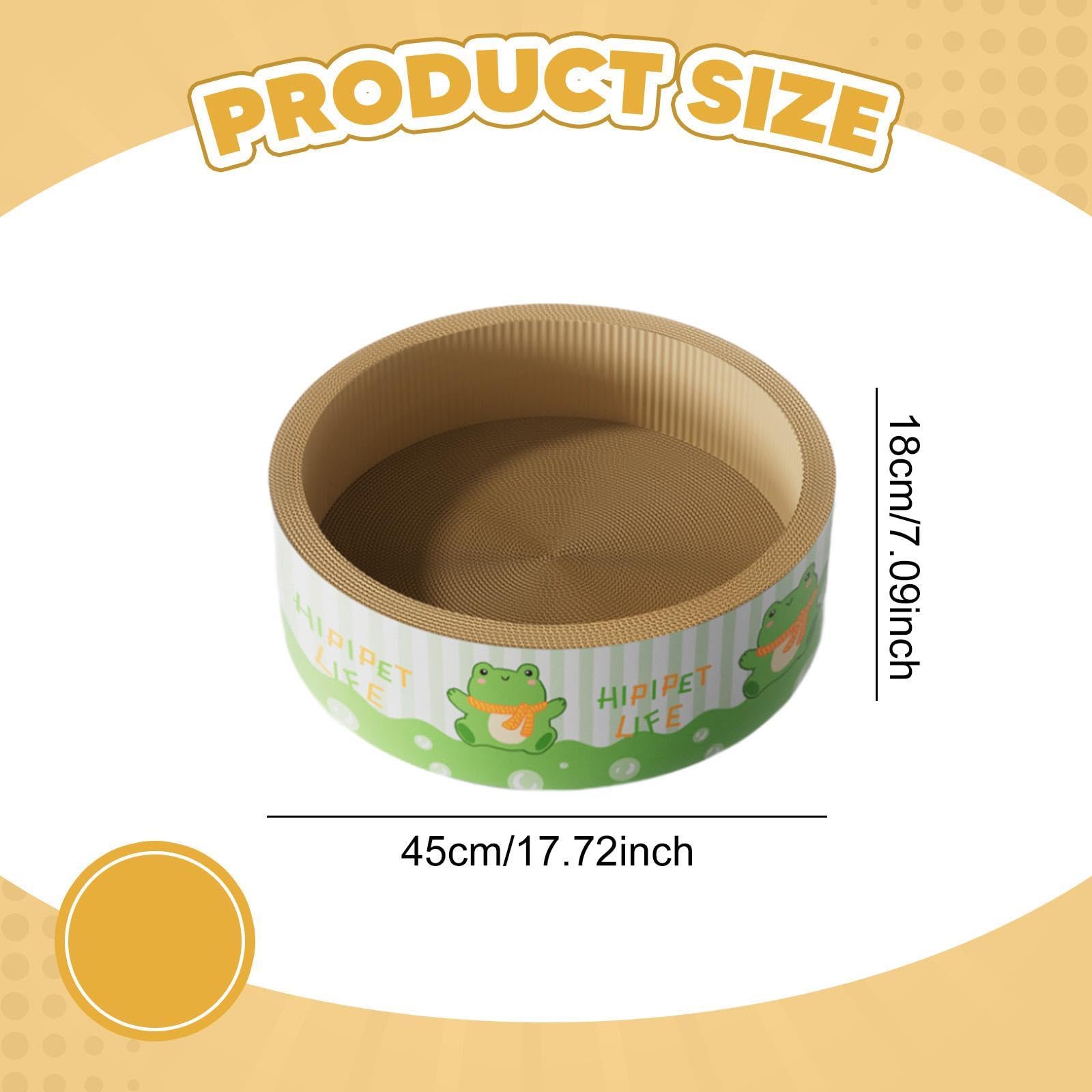 Cama rascadora de Papel Corrugado, Juguete para Gatos en casa, diseño Interactivo.