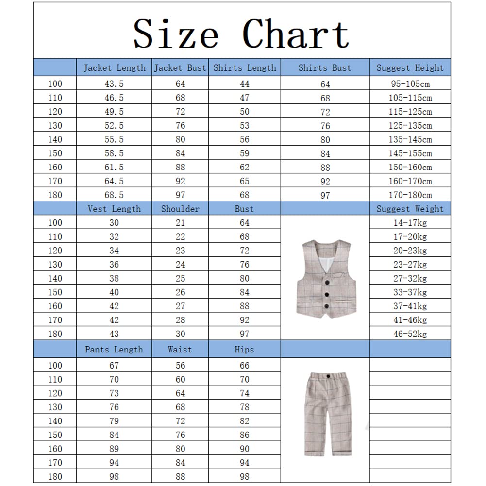 Conjunto de Caballero para Bebés Niños Traje de Bautizo para Primavera Otoño,Trajes de Boda Niño,Conjunto de Traje de 5 Piezas para Niños, Blazer + Chaleco + Camisa + Pantalón + Pajarita