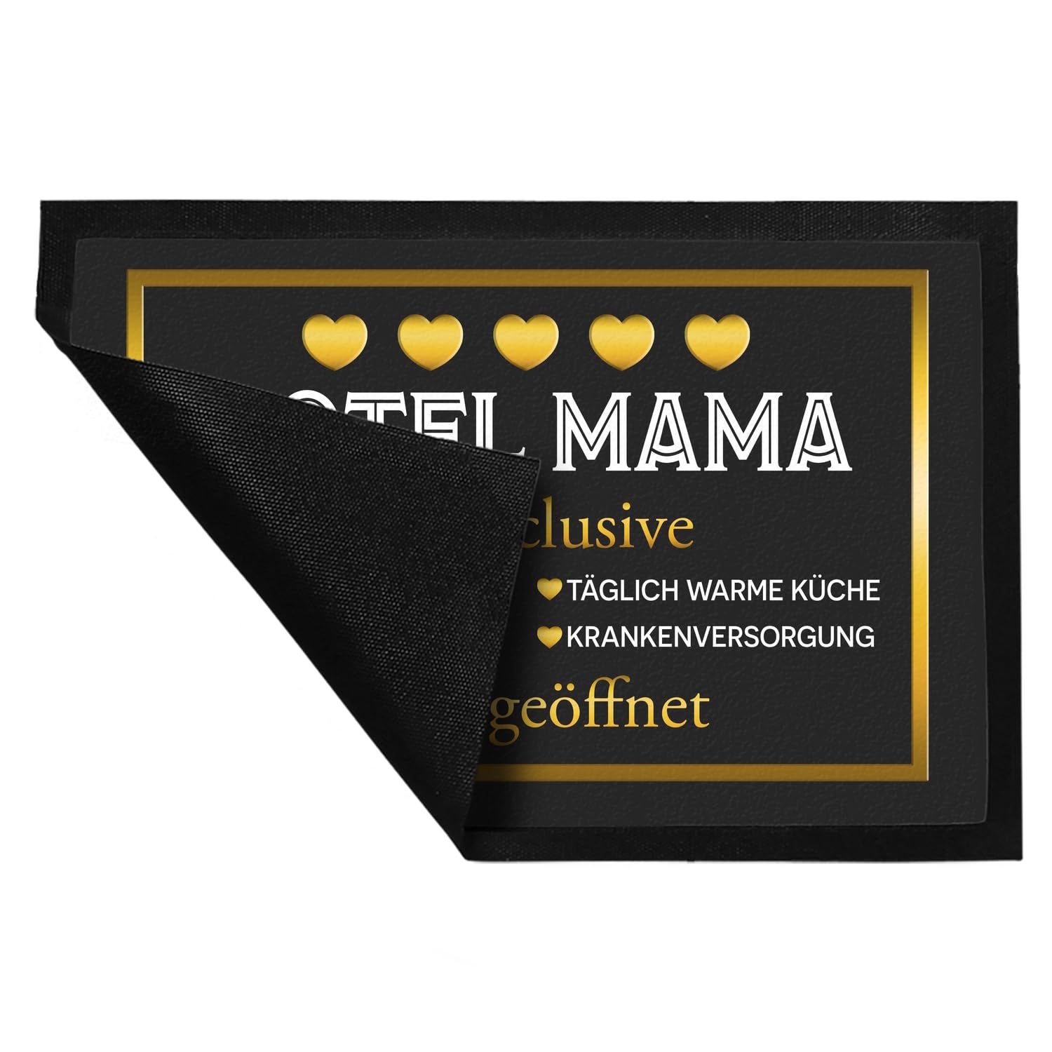 speecheese Hotel Mama - All Inclusive Fußmatte XXL in 50x75 cm als schöne und lustige Geschenkidee zum Muttertag oder Geburtstag für Deine Liebe Mama