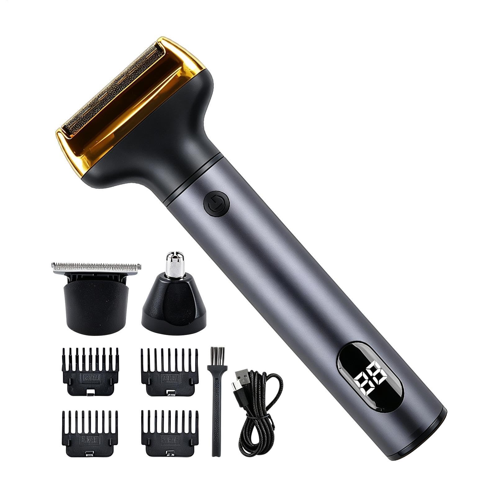 Aparador De Barba Elétrico Portátil Recarregável Para Homens Barbeador de | Aparador