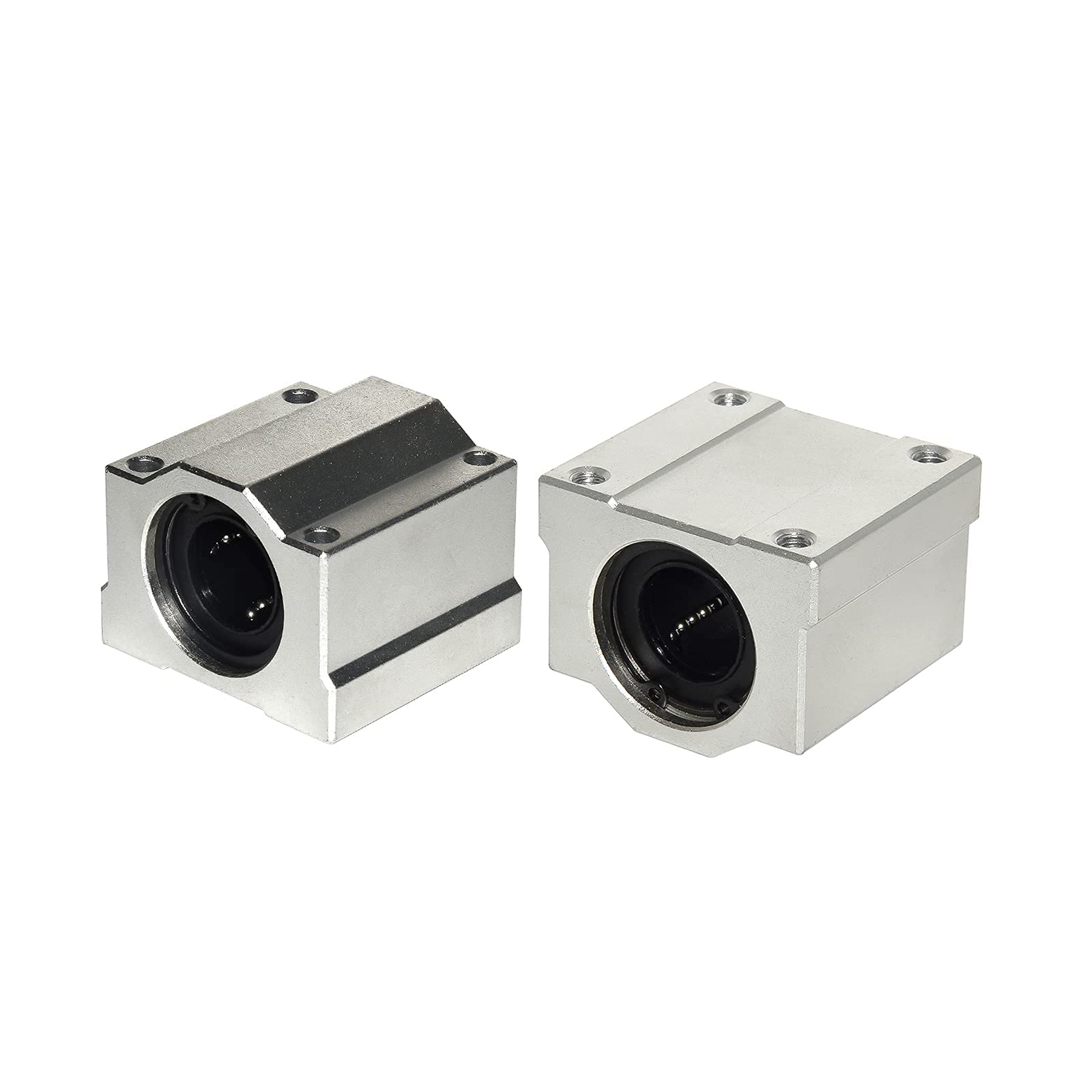 Flyshop Lot de 4 roulements linéaires SCS12UU en aluminium de 12 mm pour rail de guidage linéaire