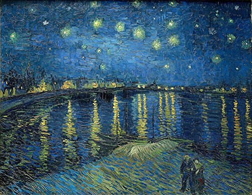 Image of Tallenge - Starry Night Over The Rhone - Top 10 Vincent Van Gogh Poster Collection - Post Impressionist Painter?- Large Poster Paper (24 x 34 inches)