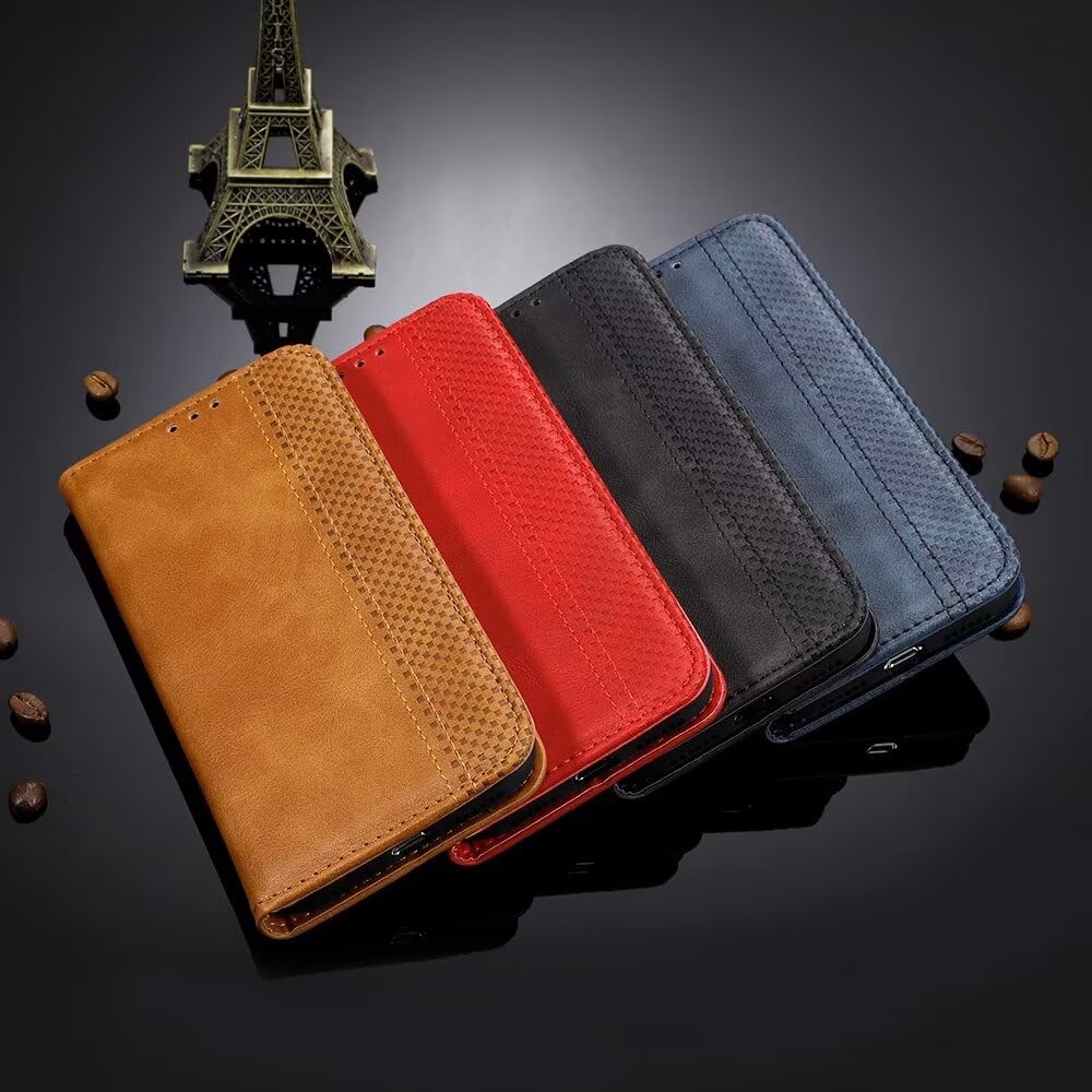 EASSGU Etui na telefon NothingPhone (1) / NothingPhone 1 (16,64 cm) z klapką, etui typu folio ze skóry PU, magnetyczne przełączanie, etui z [3 przegrodami na karty] [1 portfelem], etui stojące – kolor