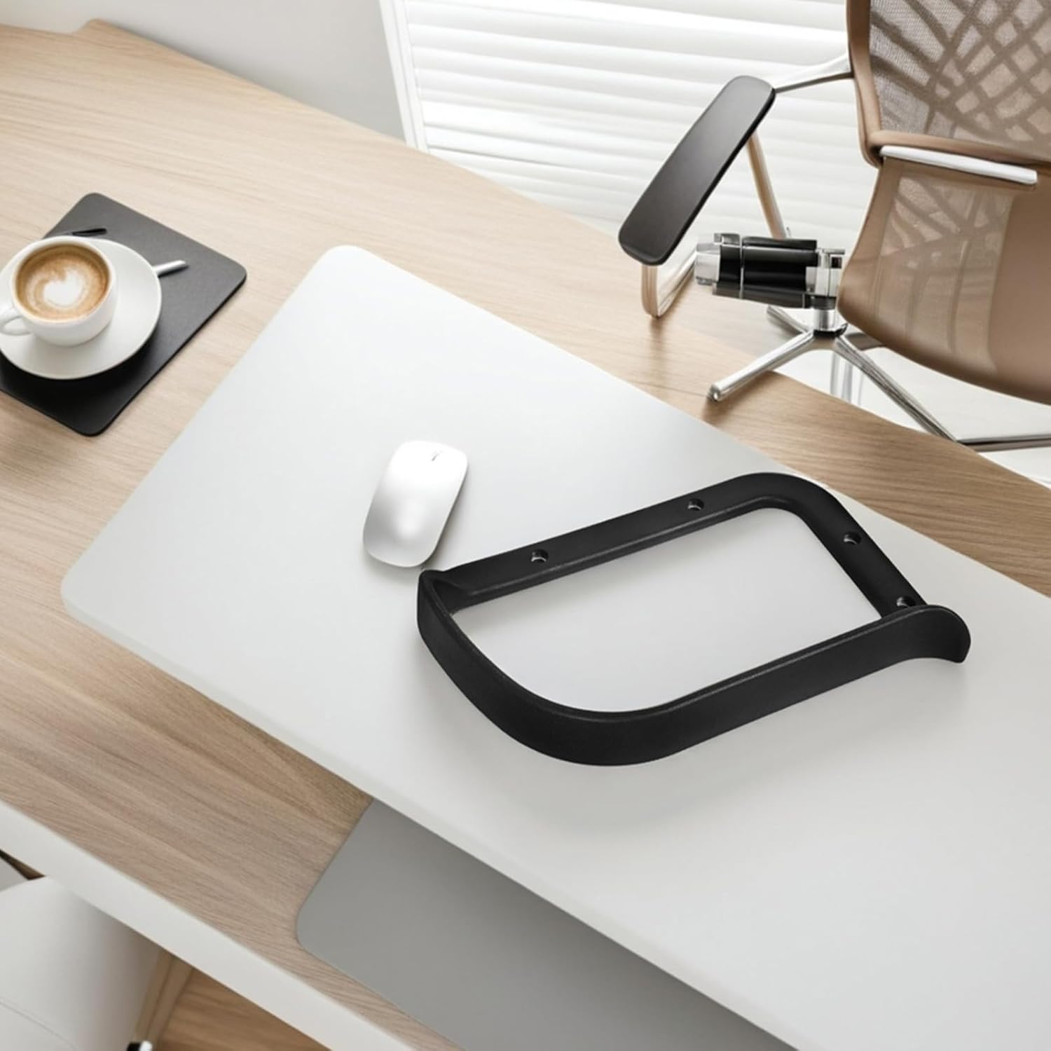 4PCS Replacement Office Chair Loop Armrest - Plastic Gaming Chair Replacement Parts for Work, Desk Gaming Arm Rest Accessories