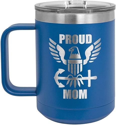Miniatura 9 de PROUD NAVY MOM NAVY 15 oz Taza de café wtapa deslizante  Taza de café de viaje aislada  Ideas de regalo del día de la madre de hijo o hija  Comparar