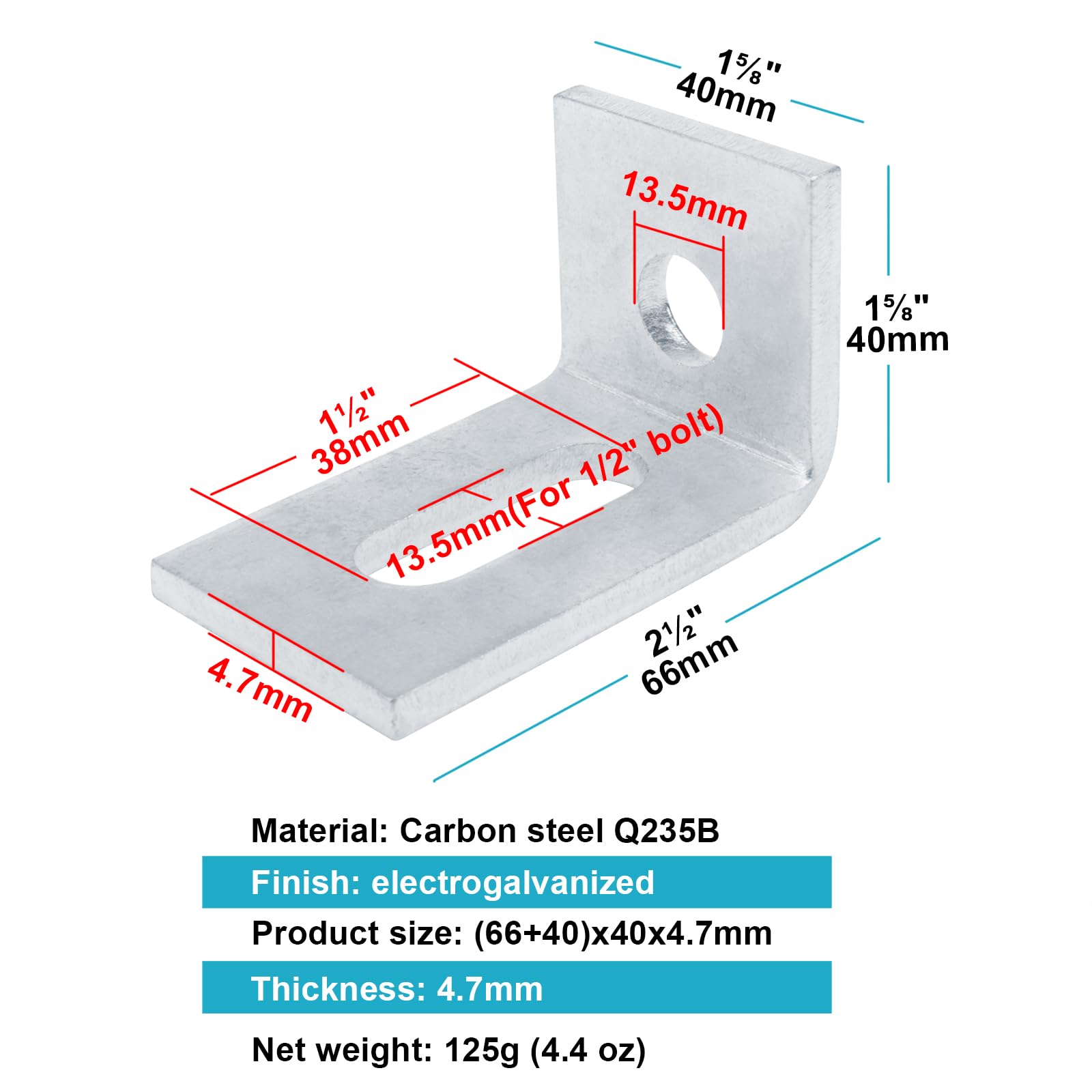 Amazon.com: OTTFF 10 Pack L Shaped Connector for 1-5/8