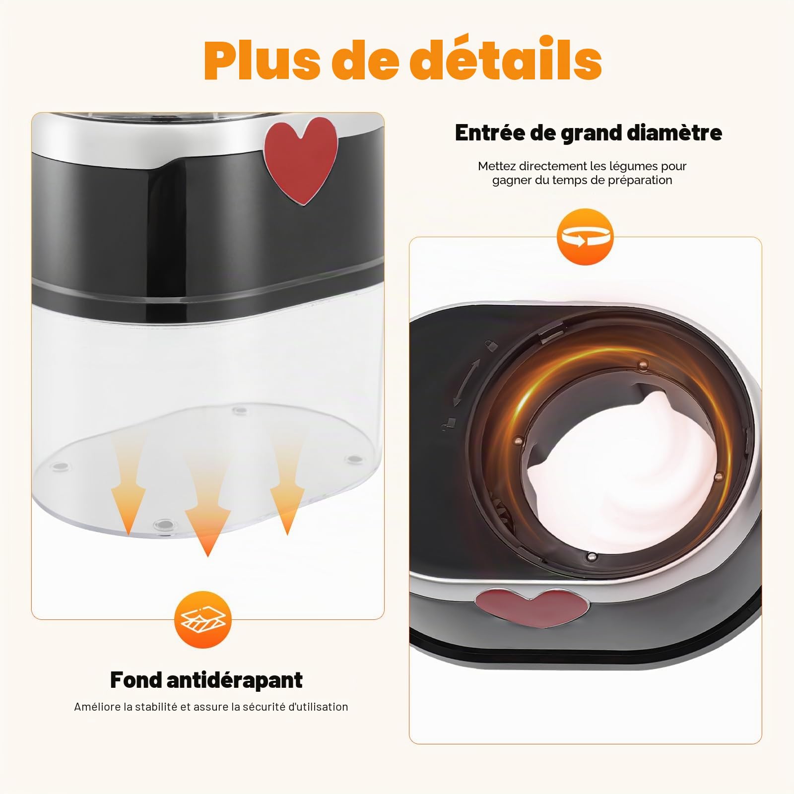 Spirale Légumes électrique Râpe de cuisine Trancheur rapidelégumes Trancheur à spirales Acier Inoxydable Râpe le fromage, les légumes, les pommes de terre