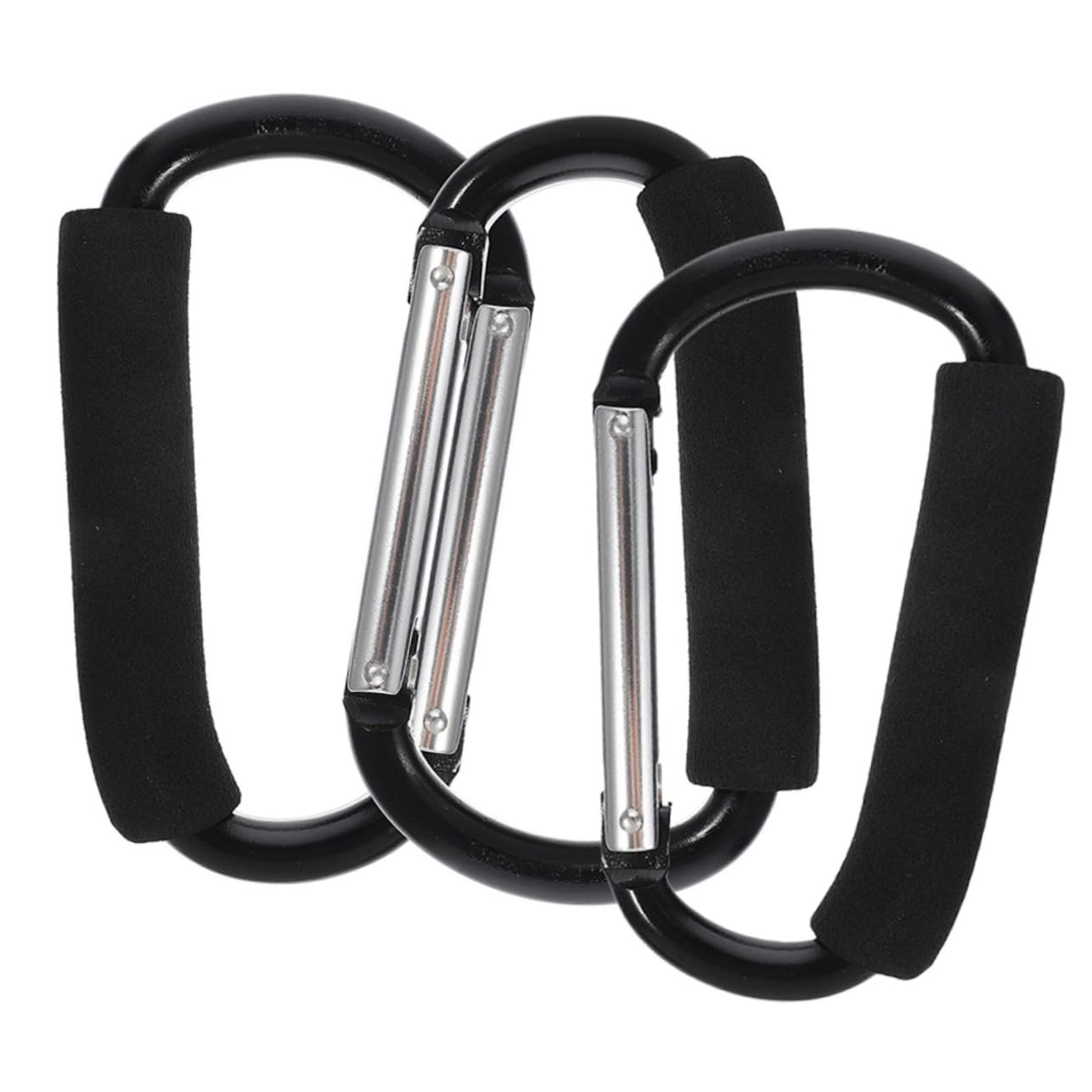 Toddmomy Stroller Hooks 3pcs Aluminum Alloy Heavy Duty Hangers Practical for Baby Stroller Shopping Cart