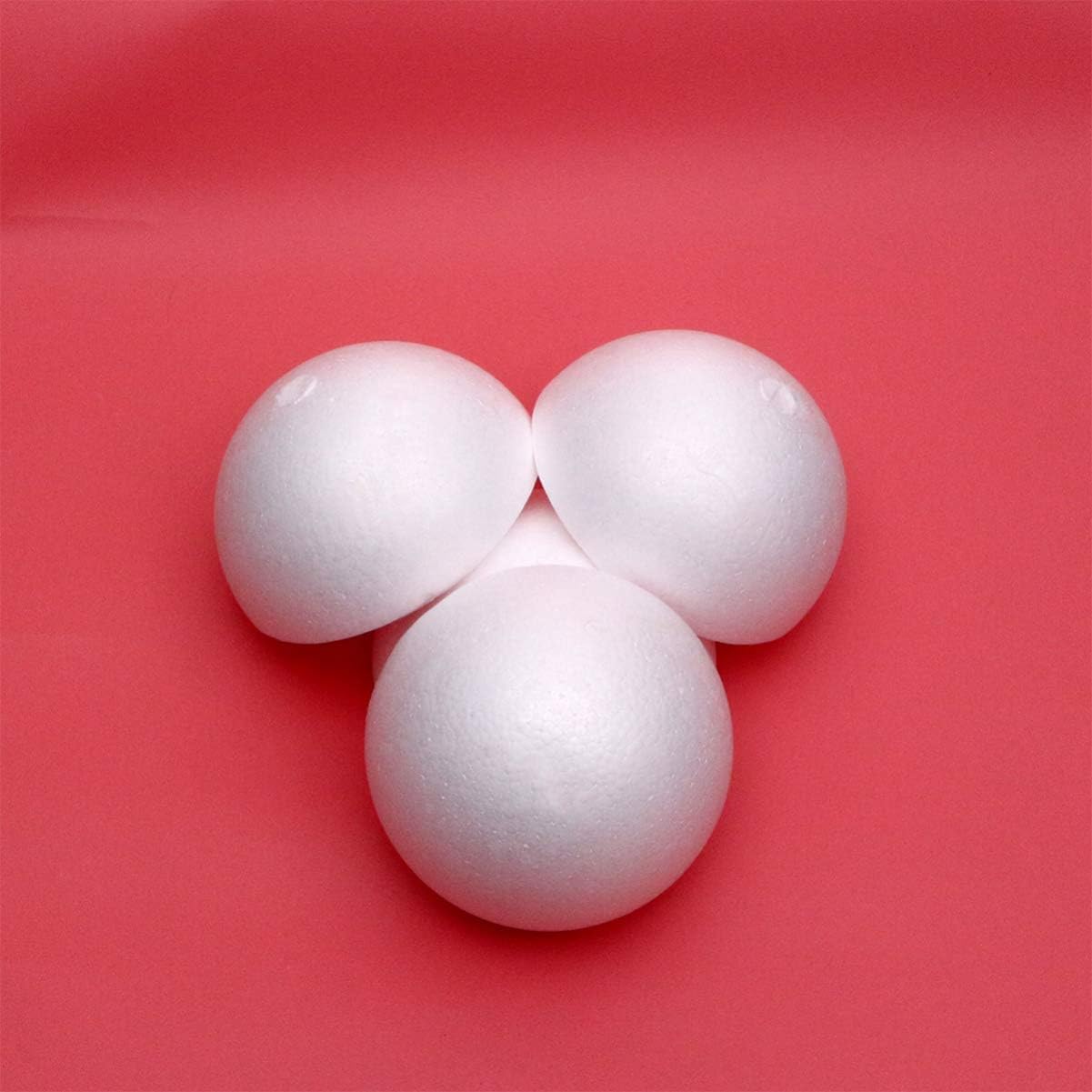 2PCS DIY Hollow Ball Supplies - White Polystyrene Balls (20CM) for Arts, Crafts, Weeding, Household, Party Decoration