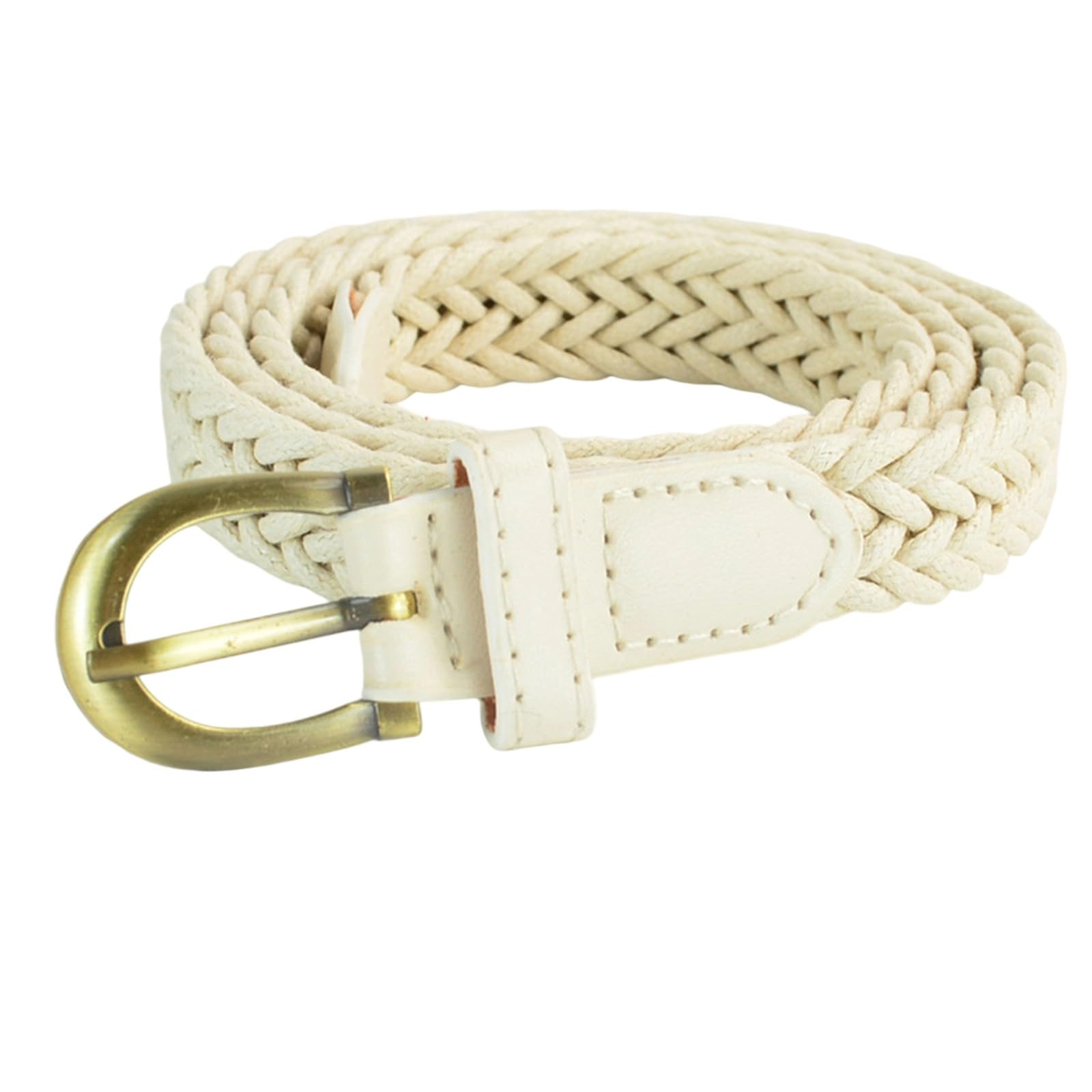 MICFENY Retro Thin Braided Waist Belt Decorative Waistband for Women Girl Classical Pin Clasp Design for Jeans Dresses