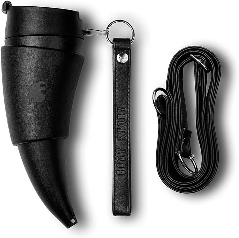 GOAT STORY Mug (Black_faux leather, 12 oz.)