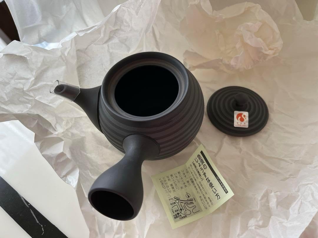 作家高力芳照師:金重素山、金重有邦備前(窯変)茶碗共箱・布 作家 高力