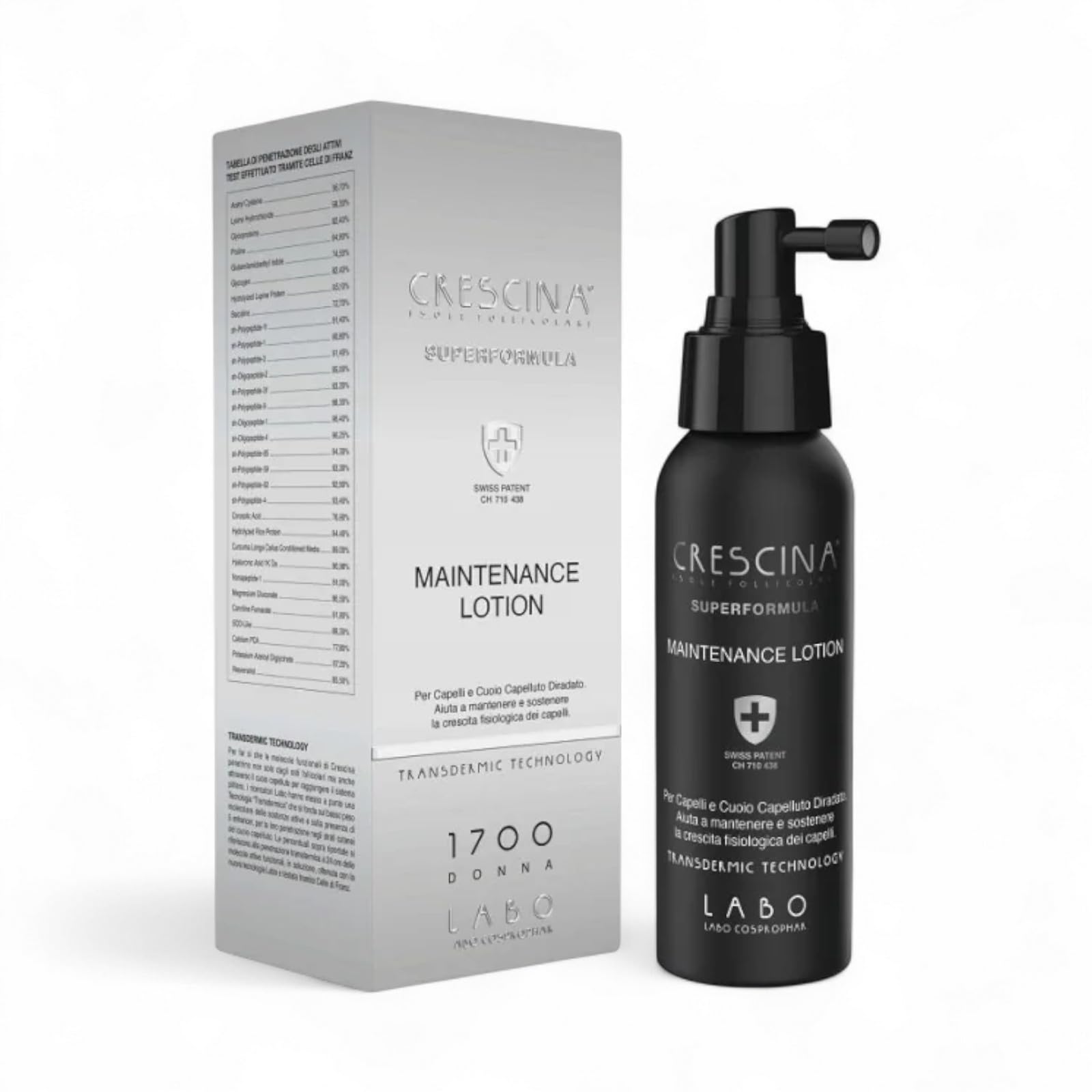 Crescina Isole Follicolari Superformula Maintenance Lotion Trattamento Ricrescita Capelli in Lozione Spray Donna 1700 100ml