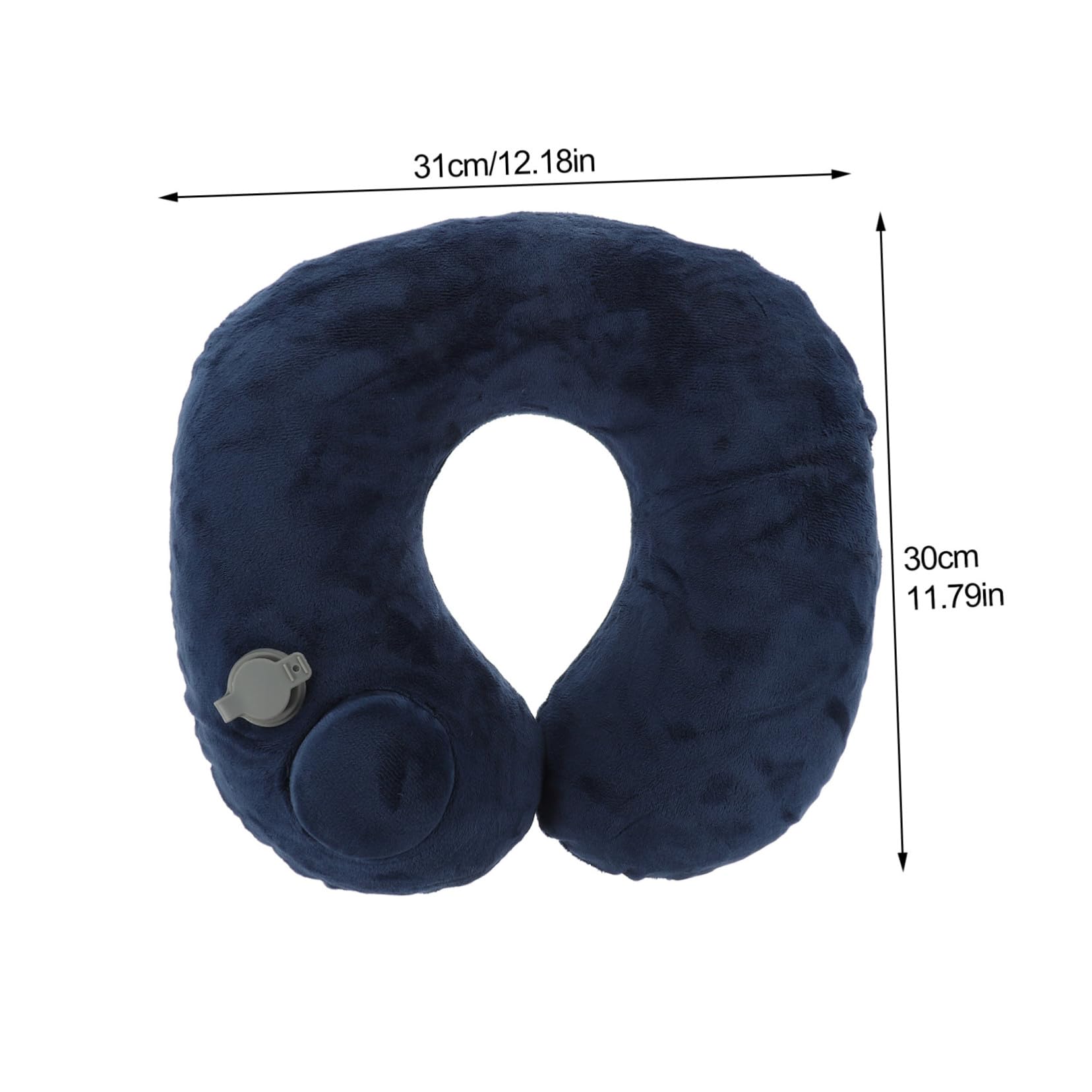 Levemolo Almohada Inflable Cuello Forma Almohada De Viaje Cervical Cómoda para Aviones Autobuses Trenes Hogar u Oficina Flocada