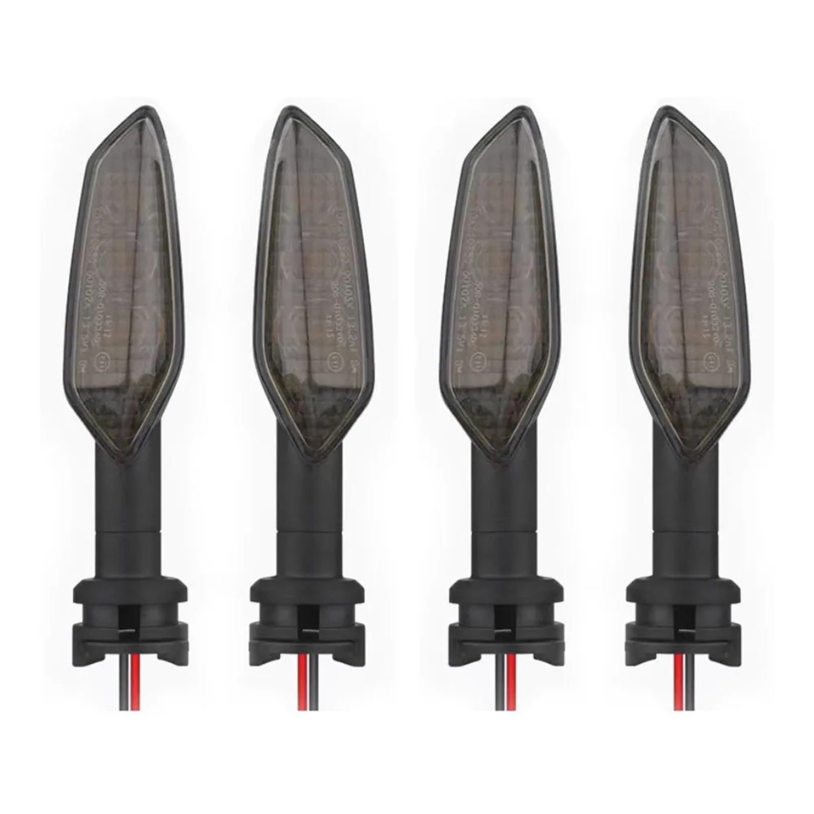 lampą halogenową Kierunkowskaz LED motocyklowy kierunkowskaz lampa pasuje do YAMAHA MT07 MT09 MT-07 MT-09 TRACER FZ-09 akcesoria(4pcs Smoke)