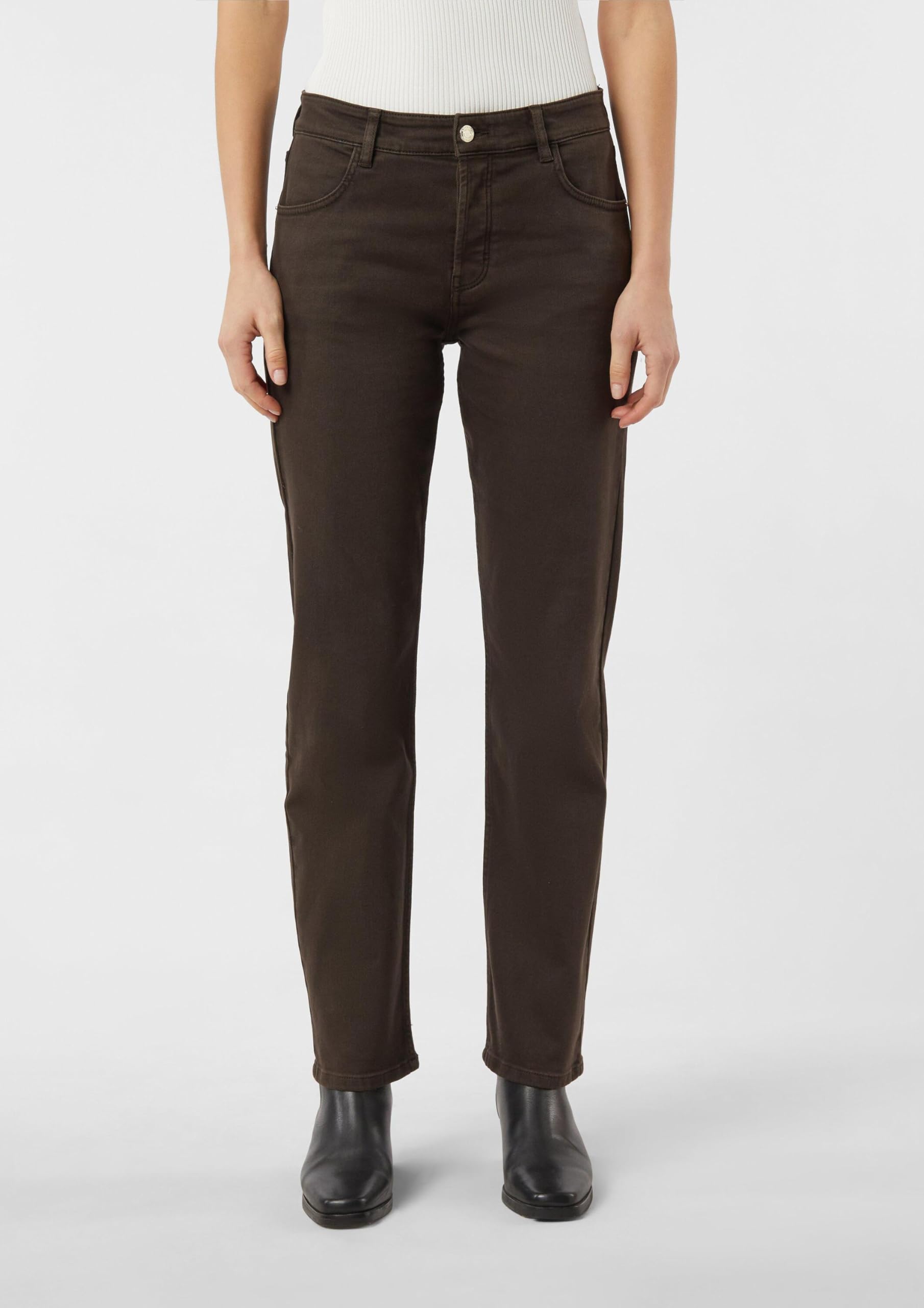 COMMA Elastische Jeans mit Straight Leg