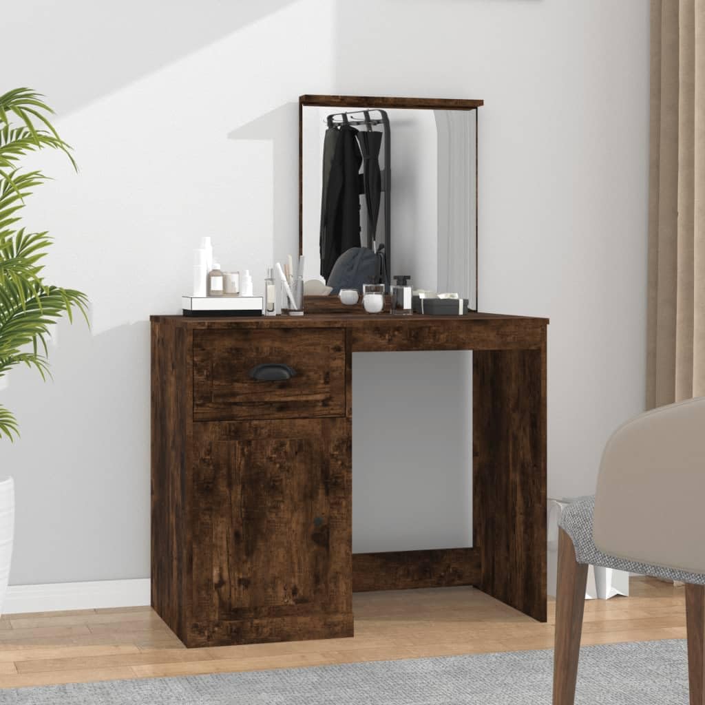 Mesa de maquillaje Mangloder con cajón grande y almacenamiento para organizar cosméticos