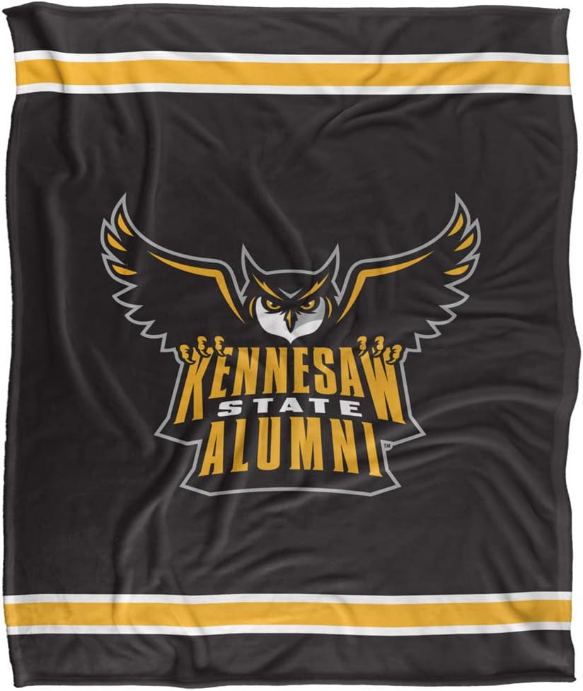 Kennesaw State University Blanket, 50"x60" Owls Alumni Silky Touch Super Soft Throw Blanket