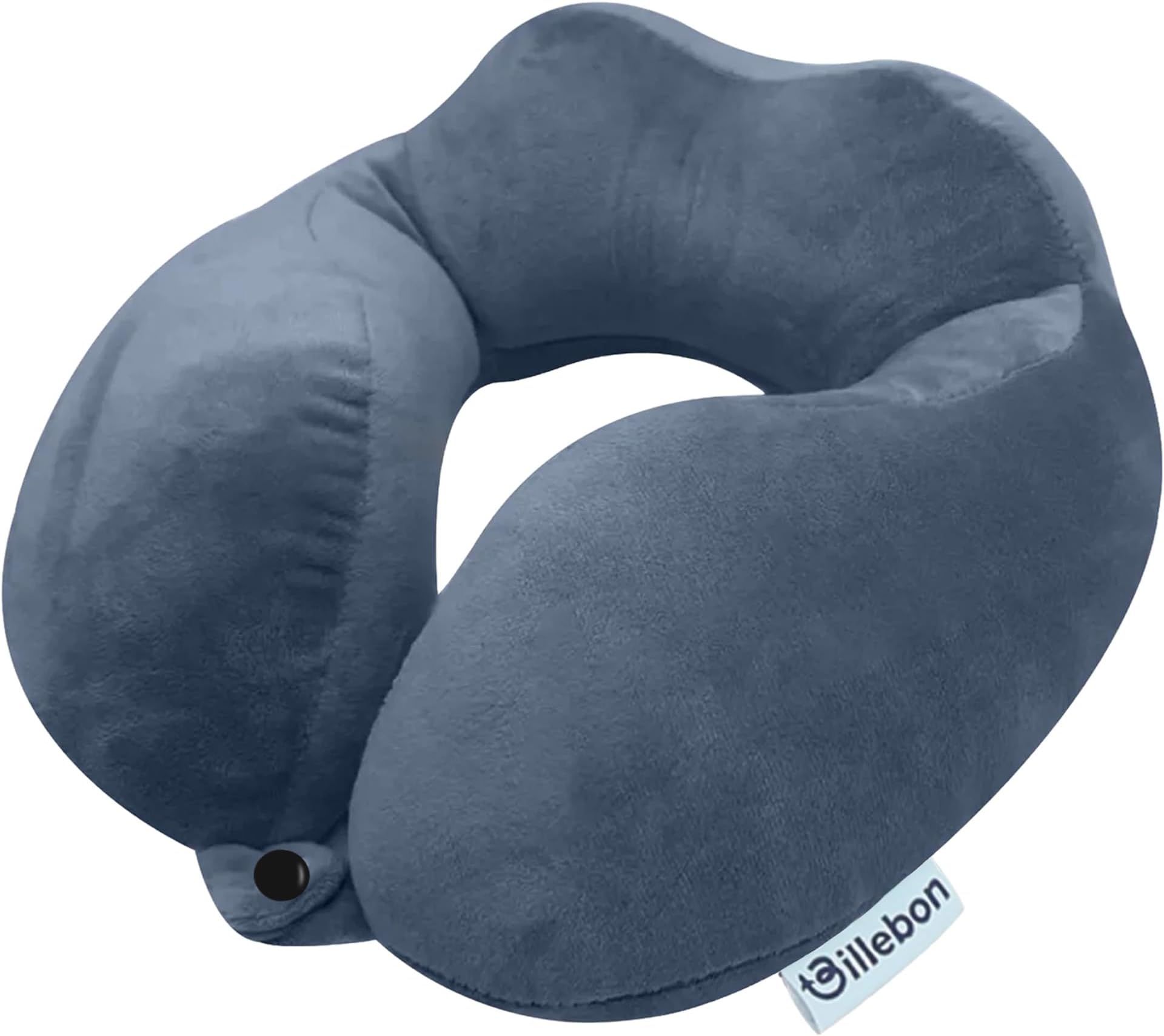 Premium Neck Pillow Airplane Travel Pillow Neck Adjustable 360 Degree Support Head Rest Neck Support Pillow for Travel (Grey)