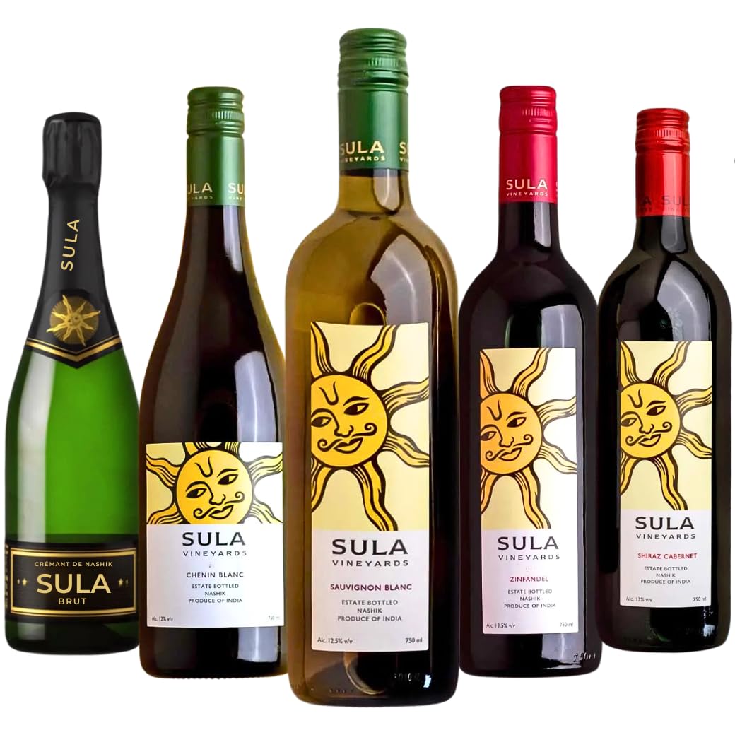 Amazon.co.jp: スラ・ヴィンヤーズ ワイン5本セット【SULA Vinyards