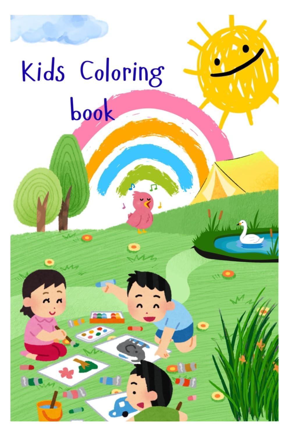 Coloring book beginner level