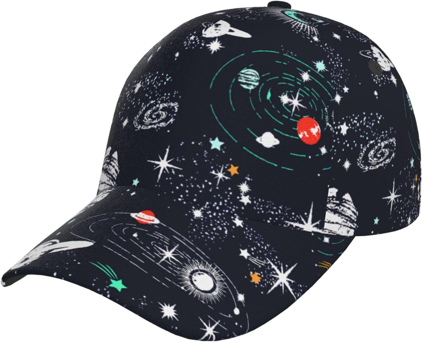 Galaxy Hat Baseball Caps for Men Women Space Stars Baseball Cap Adjustable Snapback Hat