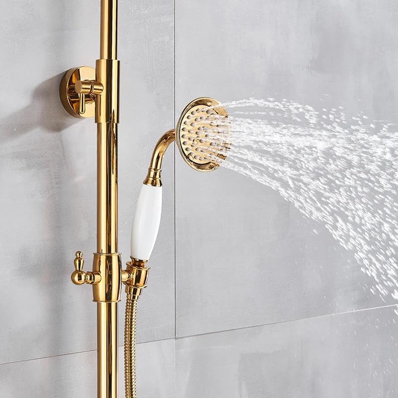 Ensemble de précipitations de douche dorée pour créer une ambiance spa à la maison - 7