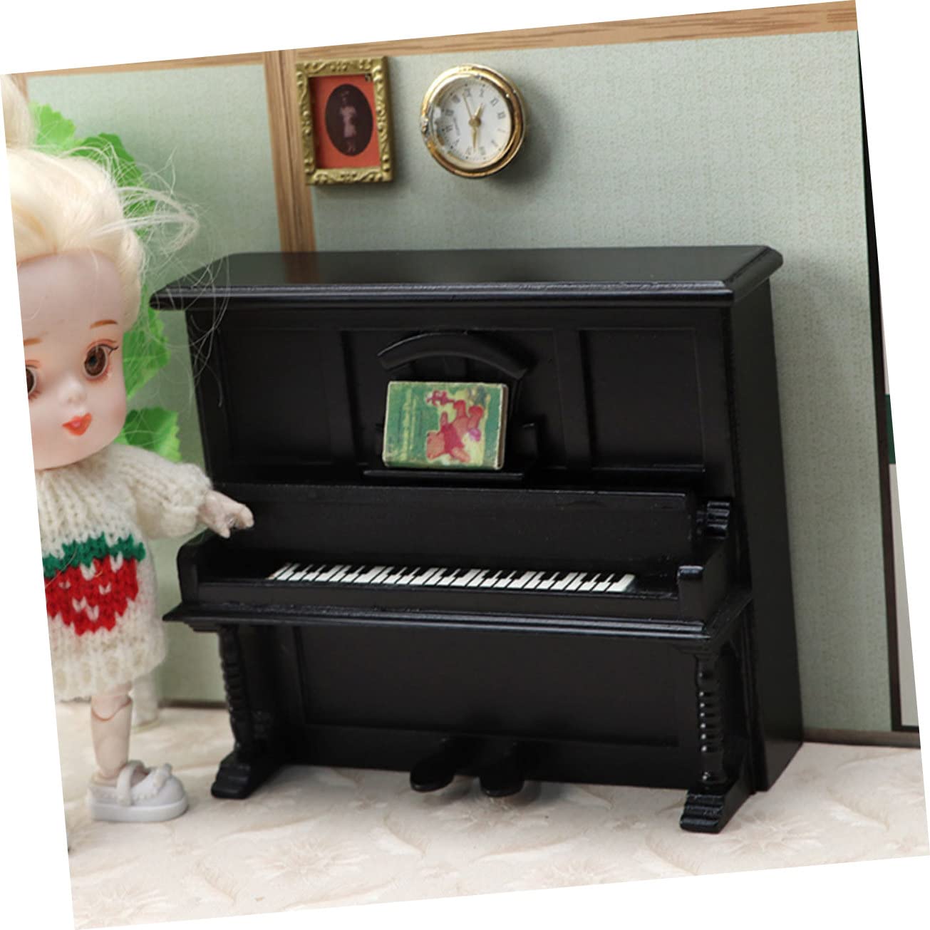 Amazon | 模擬ピアノ ミニハウス ヴィンテージピアノモデル 