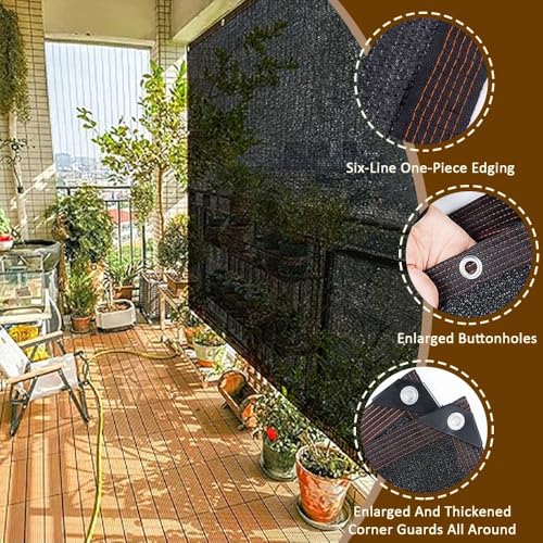 Malla protectora solar para evitar el calor extremo en el balcón 3