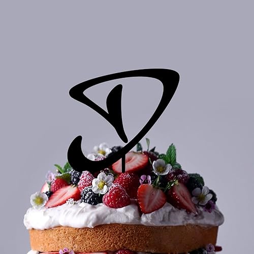 Miniatura 4 de Adornos personalizados para tartas de boda, iniciales de boda, corona rústica con monograma, dijes de una sola letra, decoración de pastel de boda,