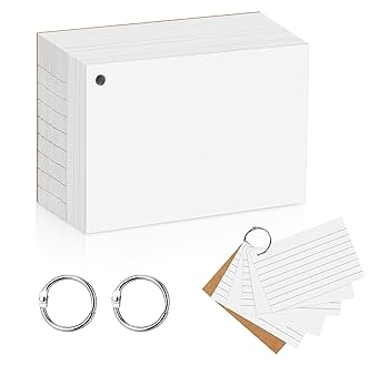 300 PCS Flash Cards Revision Cards, A7(3×5 Inch) Flshcards - FindTheDeal