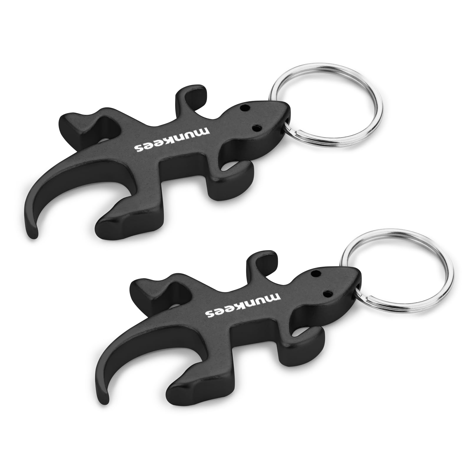 Amazon.com: munkees Lizard Bottle Opener Keychain 2 Pack Aluminium