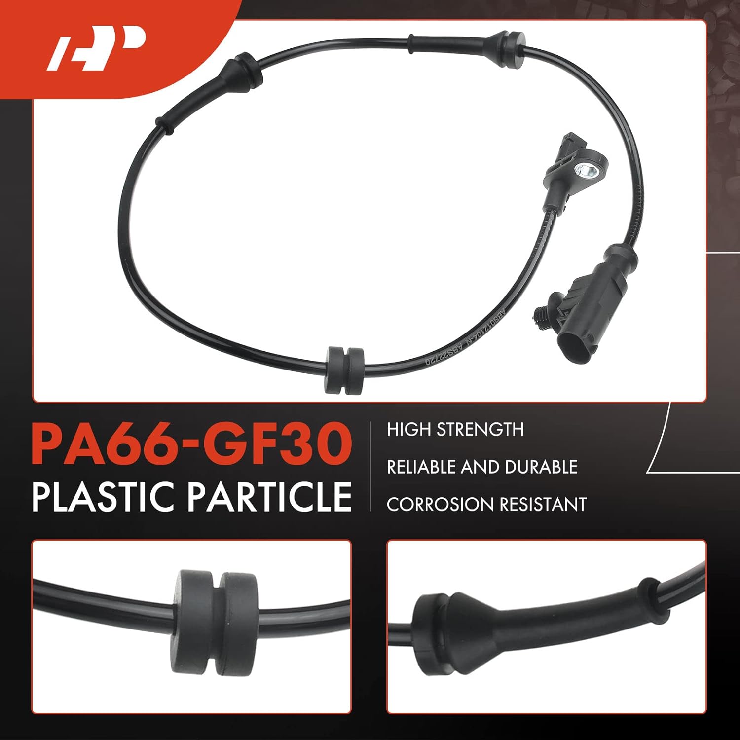 A-Premium ABS Wheel Speed Sensor Compatible with Nissan Models - Cube 2009-2014 L4 1.8L, Wagon - Rear Driver and Passenger Side, 2-PC Set, Replace# 47900-ED000, 47901-ED000