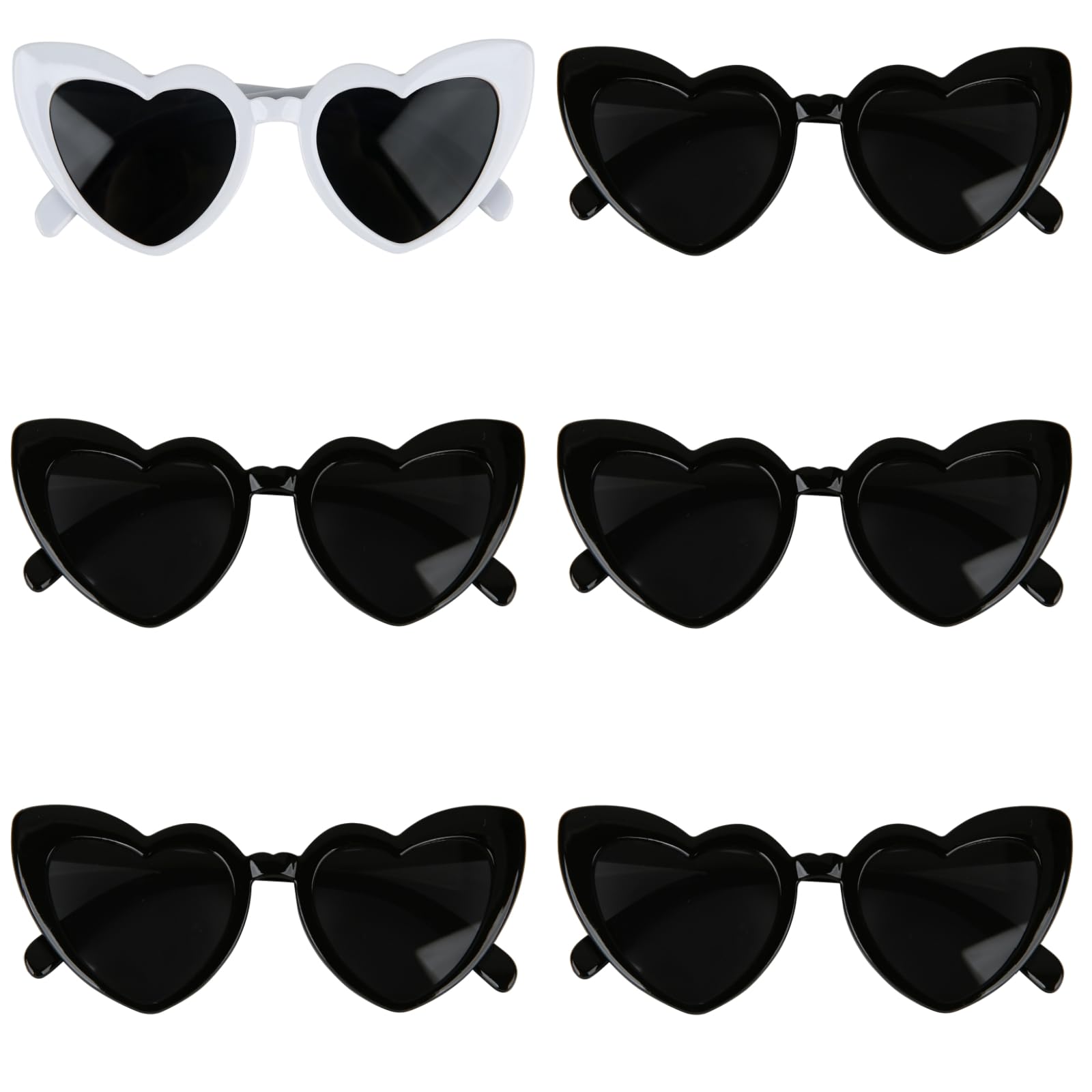 8 Pairs Bachelorette Party Heart Shaped Sunglasses Party Decorations Bridesmaid Proposal Gifts for Women