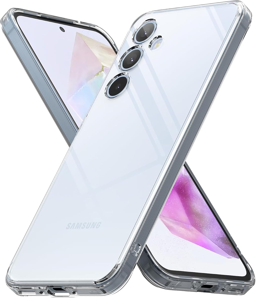 Ringke for Samsung Galaxy A35 5G Case [Fusion Clear] | UV Coating for Scratch & Discoloration Resistant, Shockproof Air Pockets