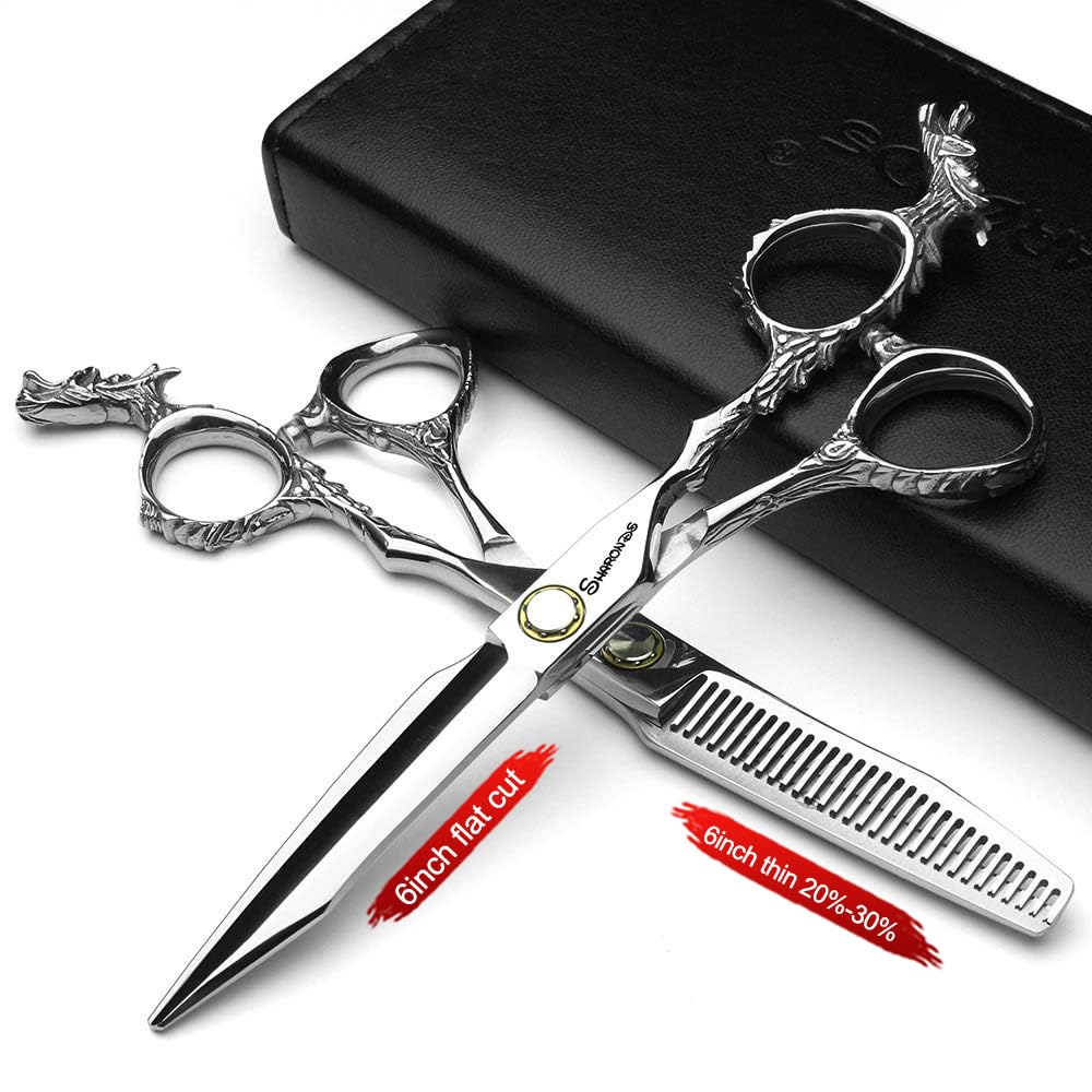 Set di forbici da parrucchiere da 15,2/17,8/20,3/22,9 cm (15,2 cm, 2 pezzi)