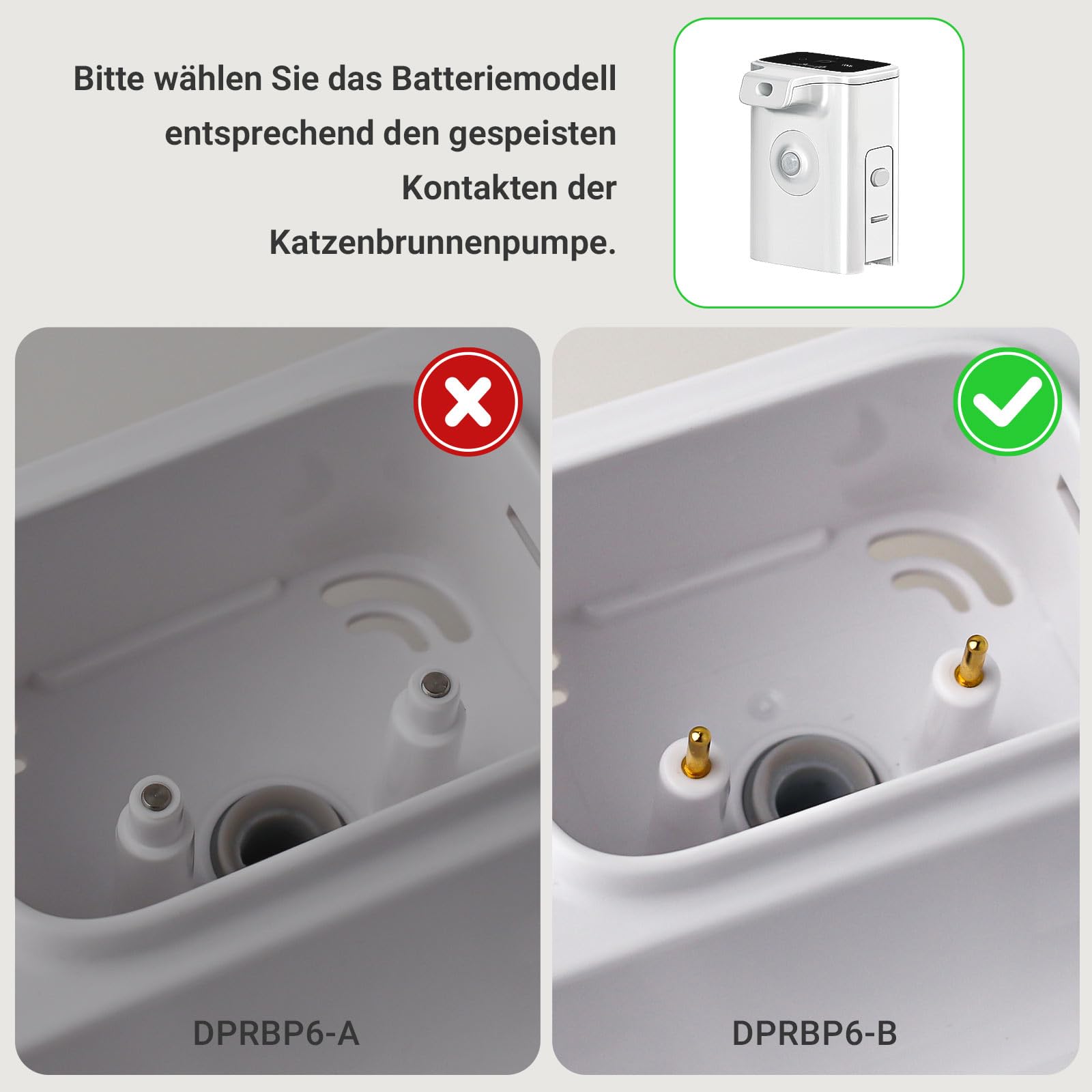 DownyPaws Replacement Battery Compartment B for Cat Water Fountain DPWFP6
