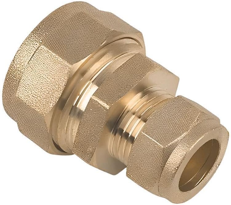 Bag of 2-28mm x 22mm Brass Compression Reducing Coupling (Known as 28mm Copper Pipe Fittings/reducing Coupling/Compression Coupling Also Available in 8mm, 10mm, 12mm, 15mm, 22mm, 28mm)