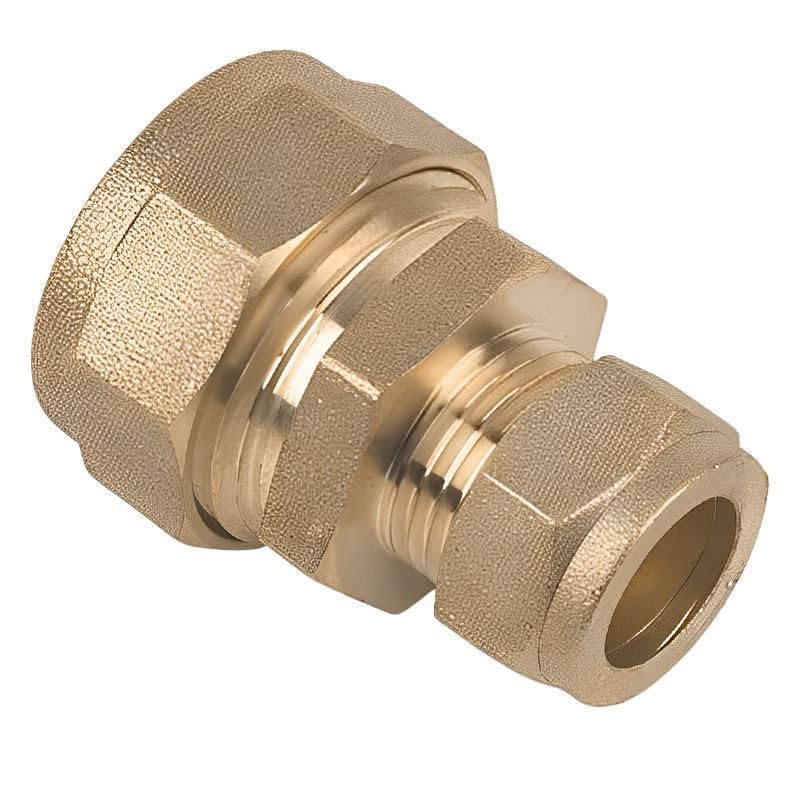 Bag of 2-28mm x 22mm Brass Compression Reducing Coupling (Known as 28mm Copper Pipe Fittings/reducing Coupling/Compression Coupling Also Available in 8mm, 10mm, 12mm, 15mm, 22mm, 28mm)