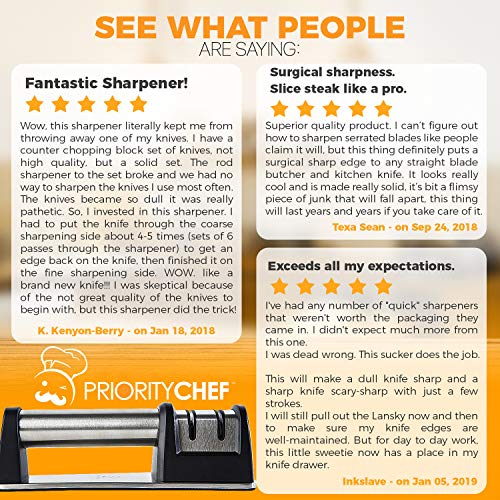 PriorityChef Diamond Coated Knife Sharpener Deals, Coupons & Reviews