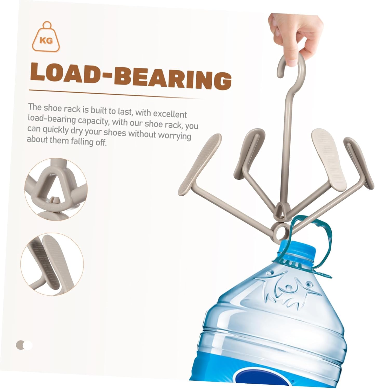 Alipis 2 Pcs Shoe Hanger Hooks for Closet Plastic Space Saving Organizer
