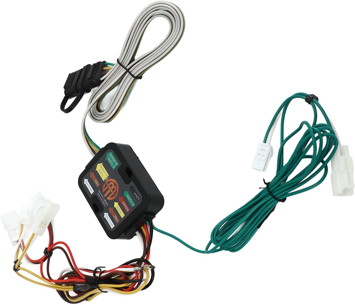 FILFEEL 4-Pin Trailer Wiring Harness Kit Compatible with (2012–2017 & 2007–2009 Sedan) and – Part #55567