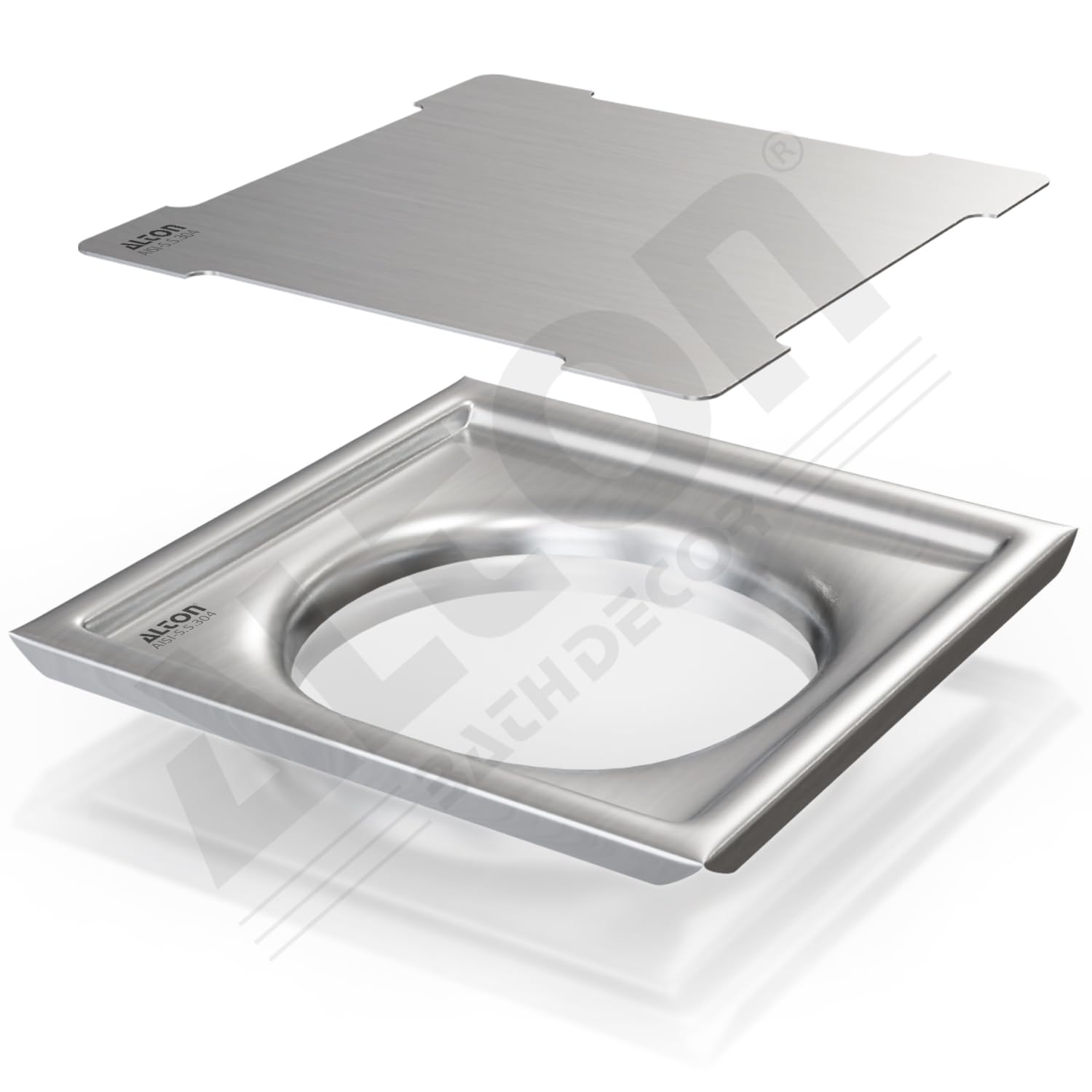 ALTON ALD1005, SS-304 Grade, 6x6 INCH Plain, Bathroom Grating Square Floor Drain Jali, Matte (B0CDHCQQX9) Amazon Price History, Amazon Price Tracker
