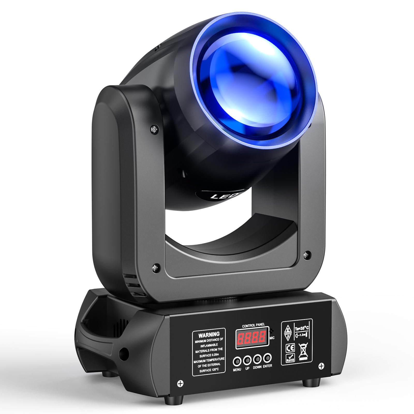 Lumières disco à tête mobile 18 prismes pour des effets visuels de discothèque