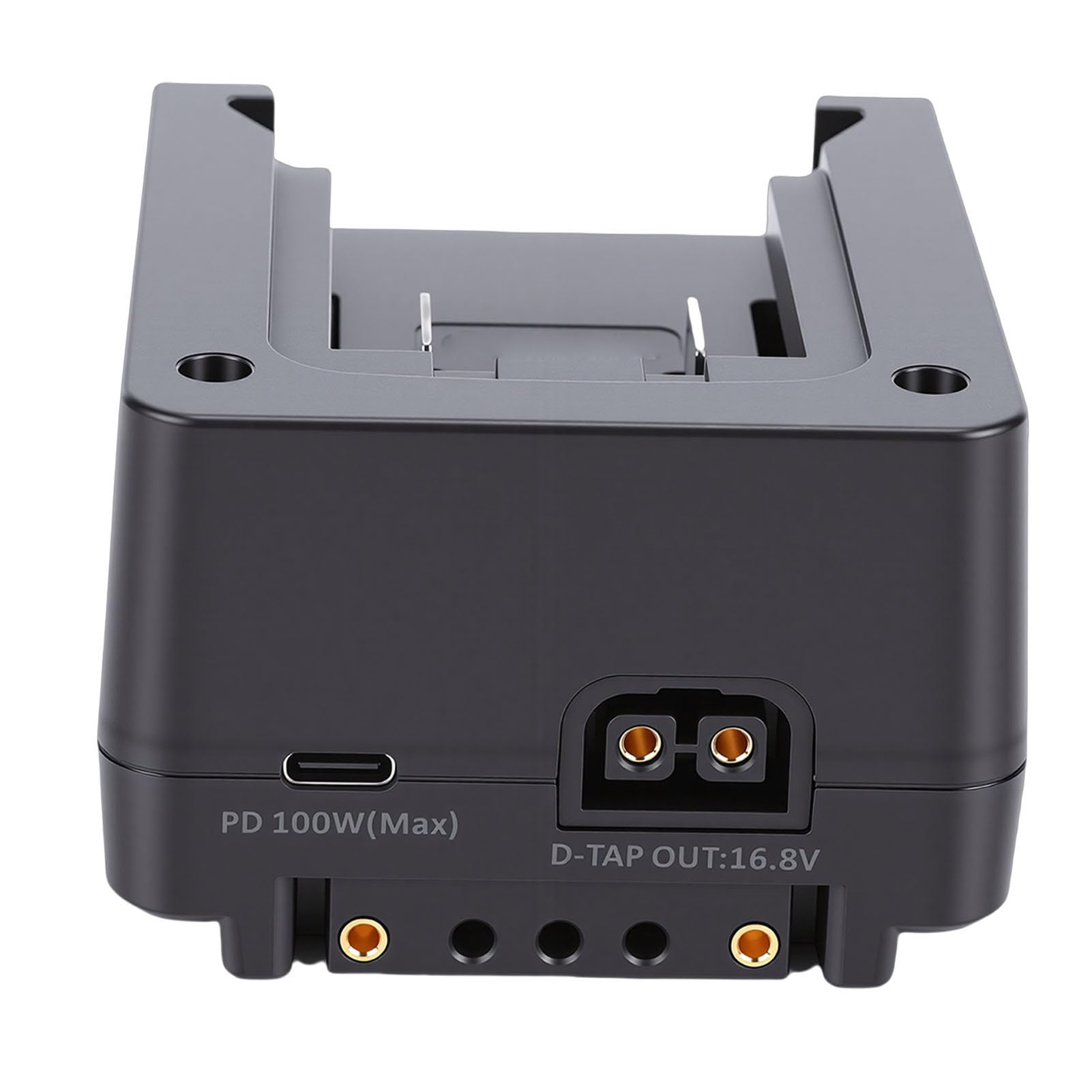GOWENIC V Mount Battery Plate, 100W Power Tool Battery to V Lock Base Adapter PD 100W with Multiple Outputs D Tap DC USB C Multiple Output for Camera Power Supply